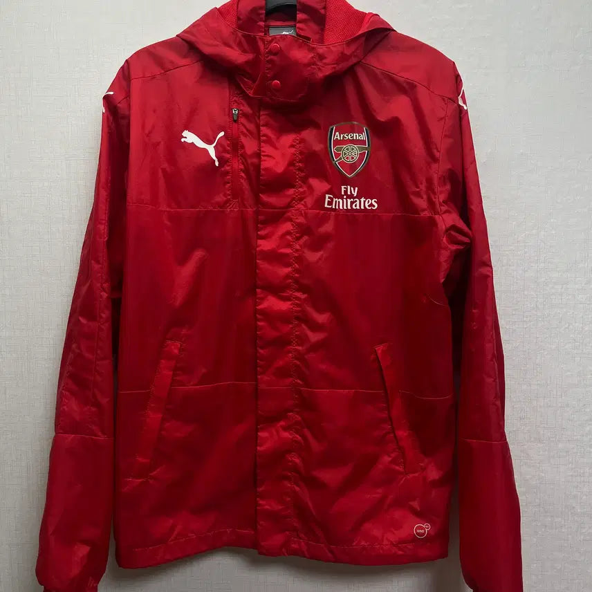 [BUNJANG] Puma Arsenal Detachable Hooded Windbreaker Jacket / 푸마 PUMA 아스날 바람막이 자켓 후드 탈부착가능 100사이즈
