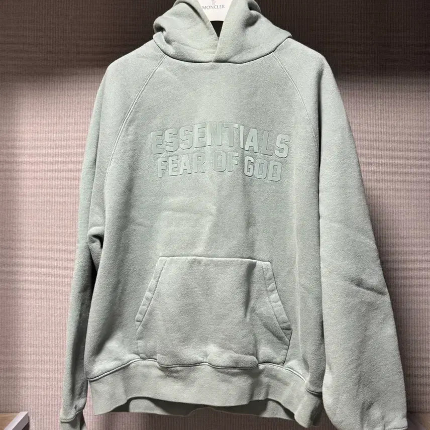 [BUNJANG] Fear of God Essentials Hoodie Mint Gray S / 에션셜 피어오브갓 후드티 민트 그레이 S