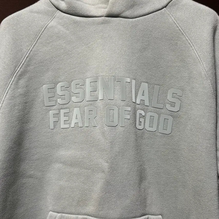 [BUNJANG] Fear of God Essentials Hoodie Mint Gray S / 에션셜 피어오브갓 후드티 민트 그레이 S