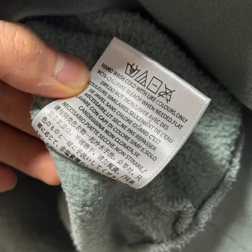 [BUNJANG] Fear of God Essentials Hoodie Mint Gray S / 에션셜 피어오브갓 후드티 민트 그레이 S