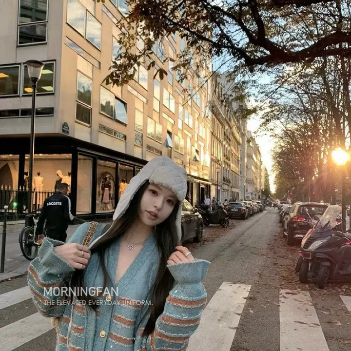 [BUNJANG] Knit Cardigan and Skirt Set / 니트 가디건 스커트 세트 민트