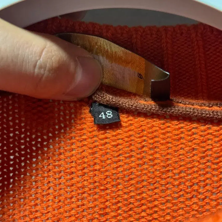 [BUNJANG] Loro Piana Baby Cashmere Knit Orange 48 / 로로피아나 베이비 캐시미어 니트 오렌지 48