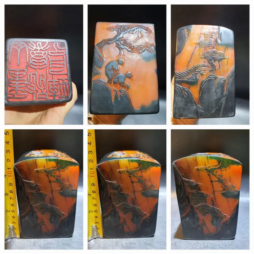 [BUNJANG] Susanseok Landscape and Figure Seal / 수산석 산수 인물도 낙관