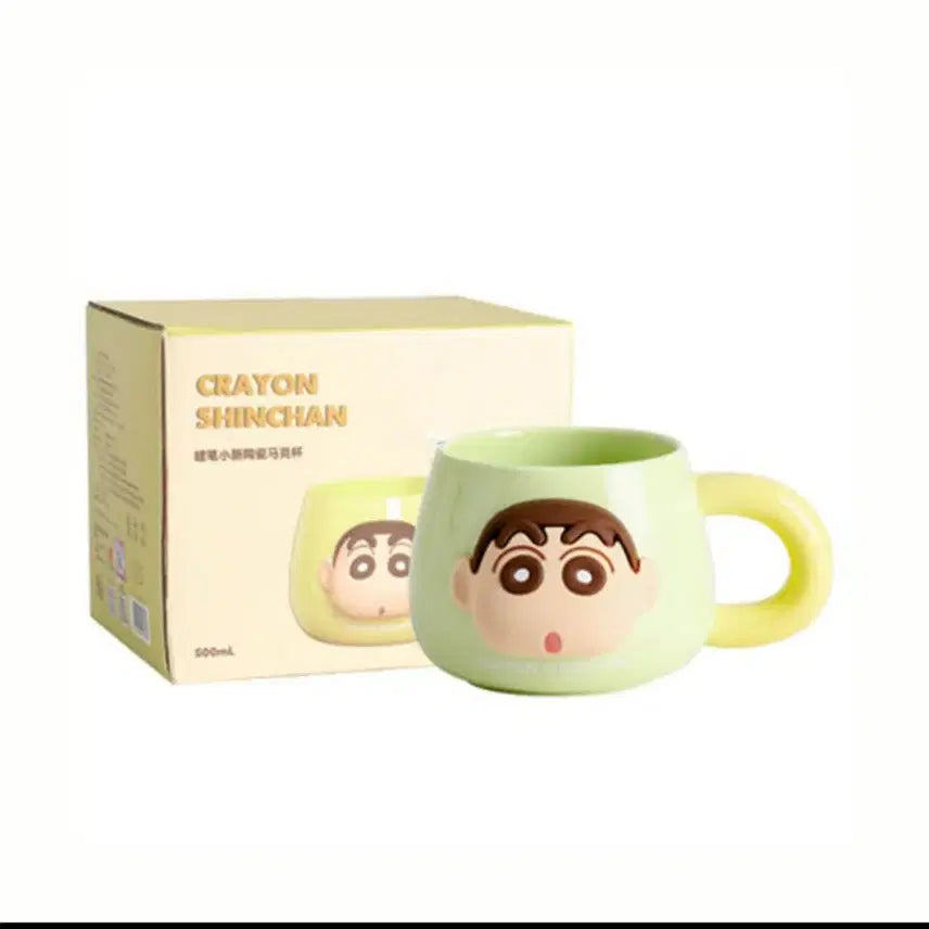 [BUNJANG] Crayon Shin-chan 3D Face Mug / 짱구 3D 페이스 머그컵 새상품