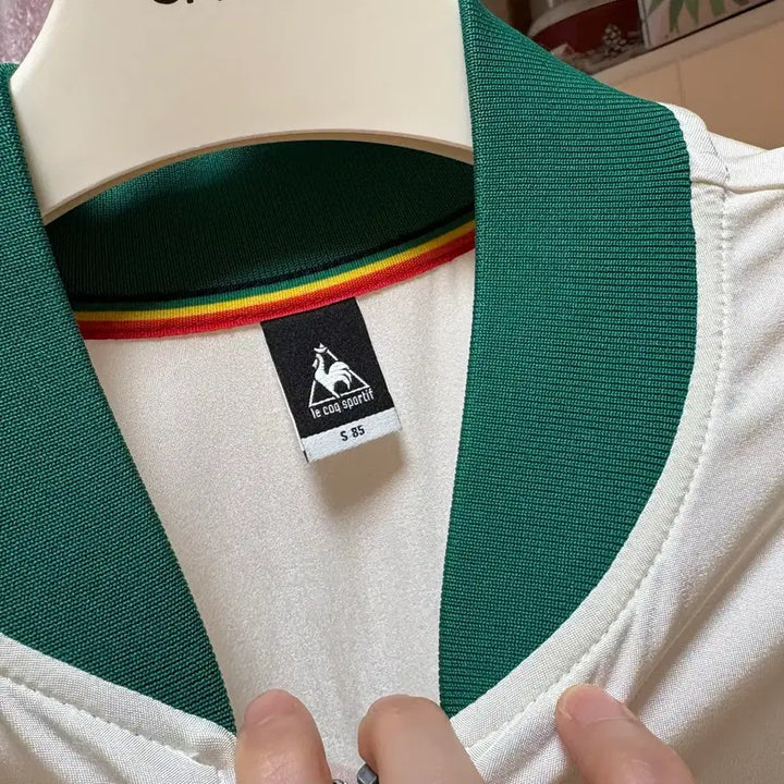 [BUNJANG] Le Coq Sportif Rainbow Jersey Set / 르꼬끄 스포르티브 화이트 져지 레인보우 셋업