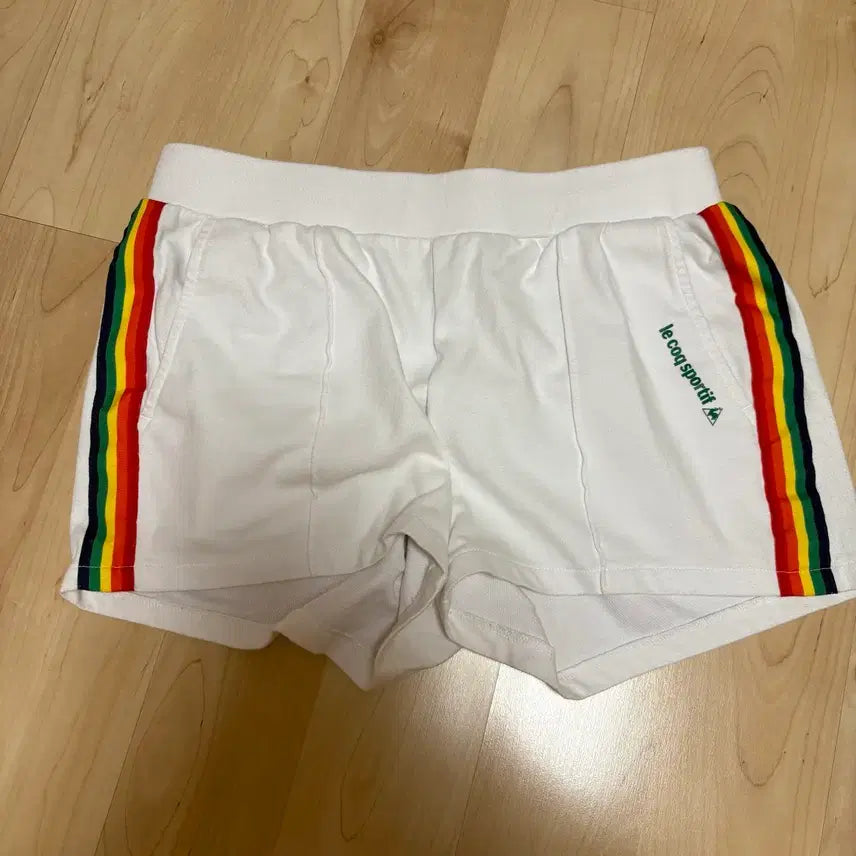 [BUNJANG] Le Coq Sportif Rainbow Jersey Set / 르꼬끄 스포르티브 화이트 져지 레인보우 셋업