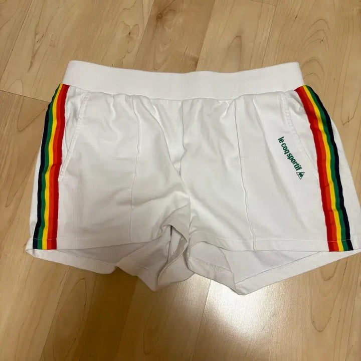 [BUNJANG] Le Coq Sportif Rainbow Jersey Set / 르꼬끄 스포르티브 화이트 져지 레인보우 셋업