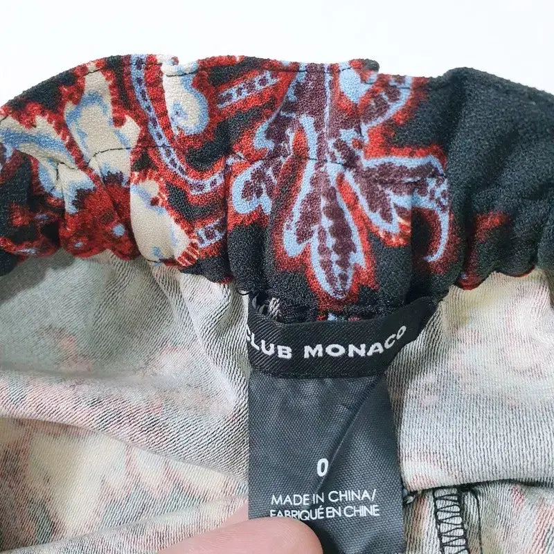 [BUNJANG] Club Monaco Paisley Banding Pants / 클럽모나코 페이즐리 밴딩 팬츠