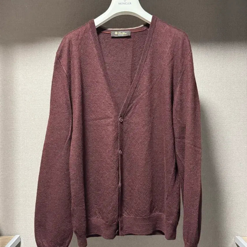 [BUNJANG] Hermes Cashmere Silk Blend Cardigan Burgundy / 에르메스 캐시미어 실크 혼방 가디건 버건디 56