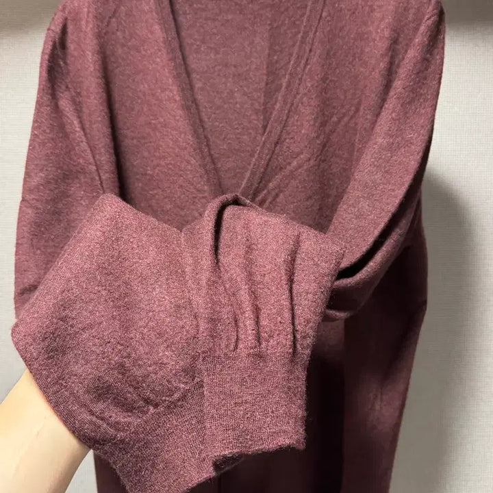 [BUNJANG] Hermes Cashmere Silk Blend Cardigan Burgundy / 에르메스 캐시미어 실크 혼방 가디건 버건디 56