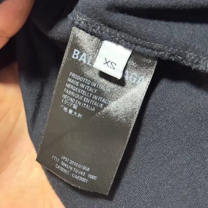[BUNJANG] Balenciaga Paris Logo T-shirt Black XS / 발렌시아가 파리스 로고 반팔티 블랙 XS