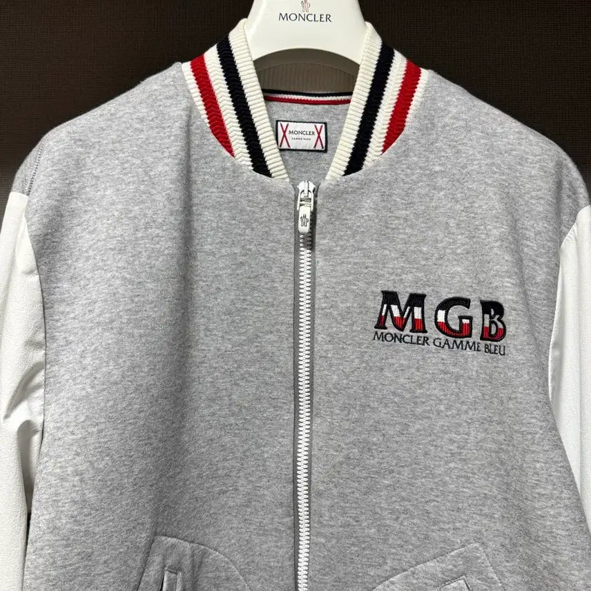 [BUNJANG] Moncler Gamma Blue Embroidered Logo Jacket Gray L / 몽클레어 감마블루 자수 로고 자켓 그레이 L