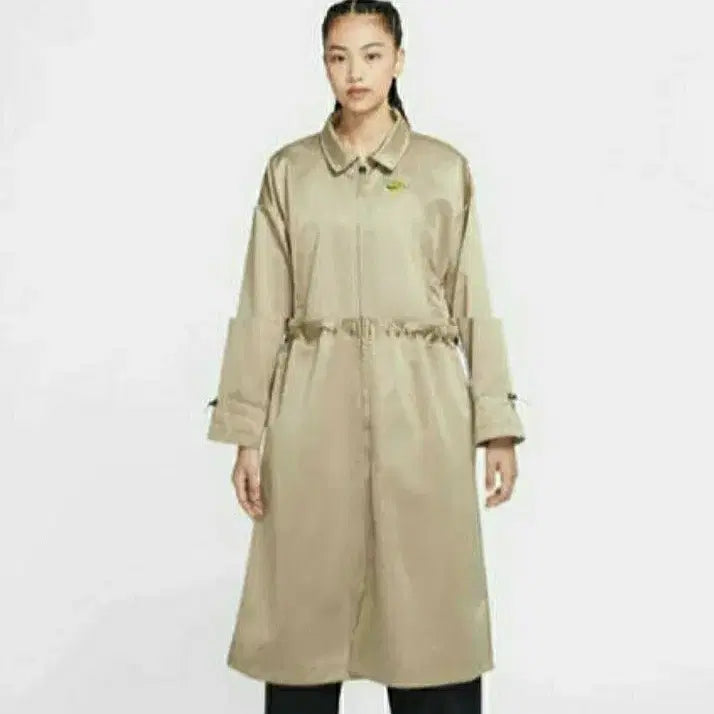 [SOLD OUT] (새옷) 나이키 새틴 진베이지 롱 자켓 S(55~77)
