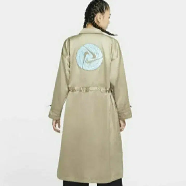 [SOLD OUT] (새옷) 나이키 새틴 진베이지 롱 자켓 S(55~77)