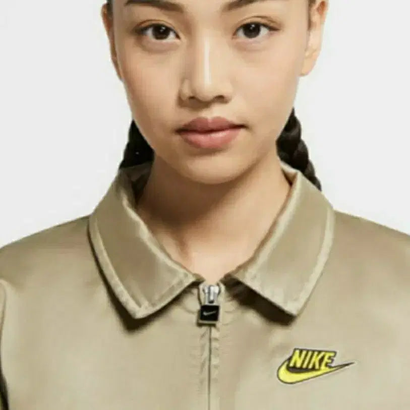 [SOLD OUT] (새옷) 나이키 새틴 진베이지 롱 자켓 S(55~77)