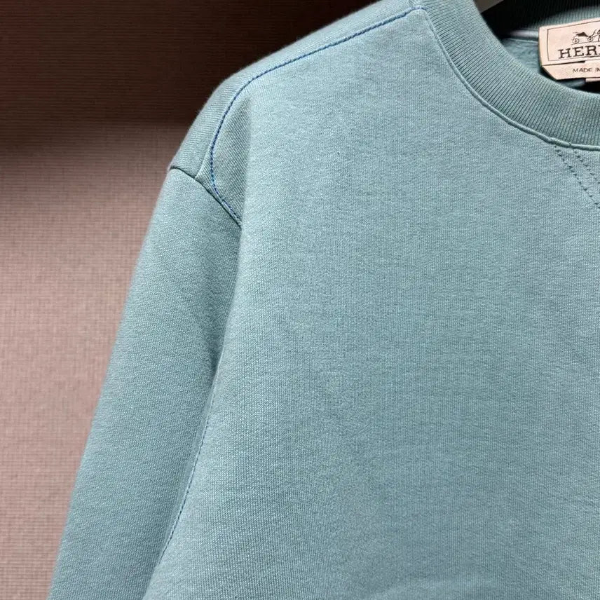 [BUNJANG] Hermes Zipper Pocket Sweatshirt Blue M / 에르메스 지퍼 포켓 맨투맨 블루 M