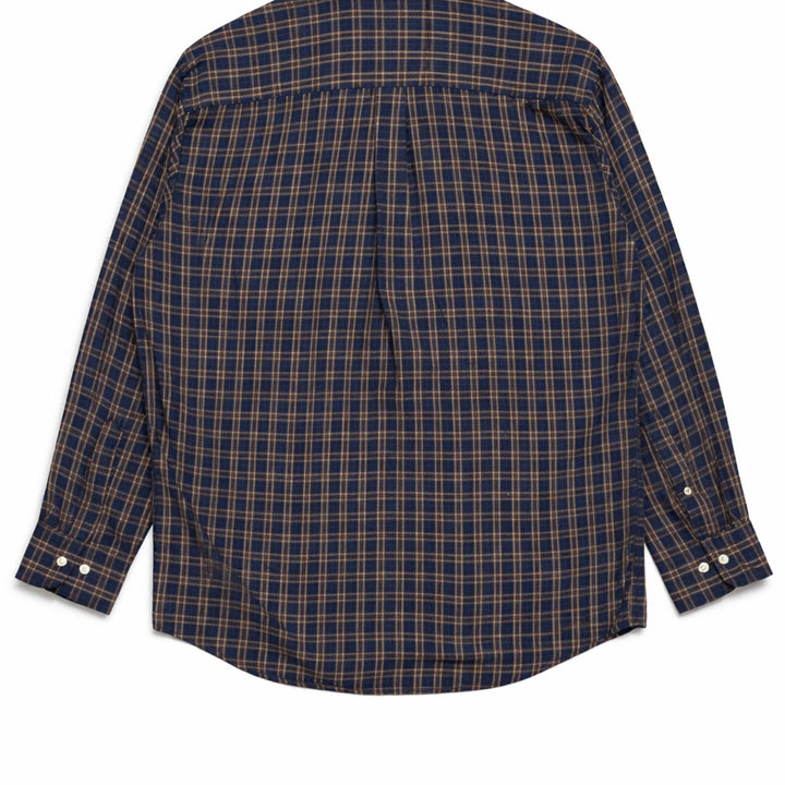 [SOLD OUT] JPN 90s 일본 빈티지 Y2K 아메카지 랜즈엔드 네이비 체크 셔츠 M