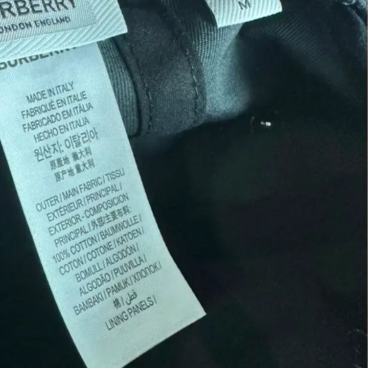 [BUNJANG] Burberry Embroidered Baseball Cap (Black, M) / 버버리 엠브로이더리 베이스 볼캡 M