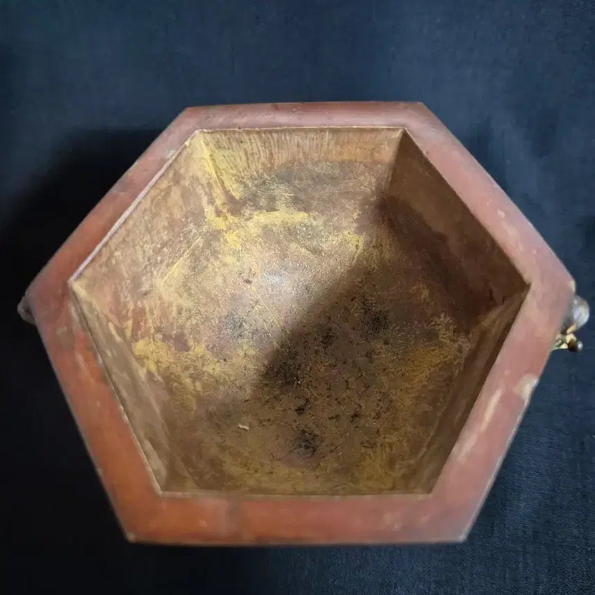 [BUNJANG] Bronze Antique Yanggak Plum Blossom Incense Burner / 동 브론즈 엔틱 양각 매화문 양이 향로