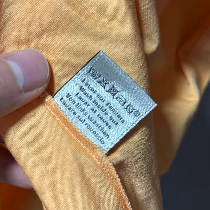 [BUNJANG] Hermes 24 Printing T-shirt Orange L / 에르메스 24 프린팅 반팔 티셔츠 오렌지 L