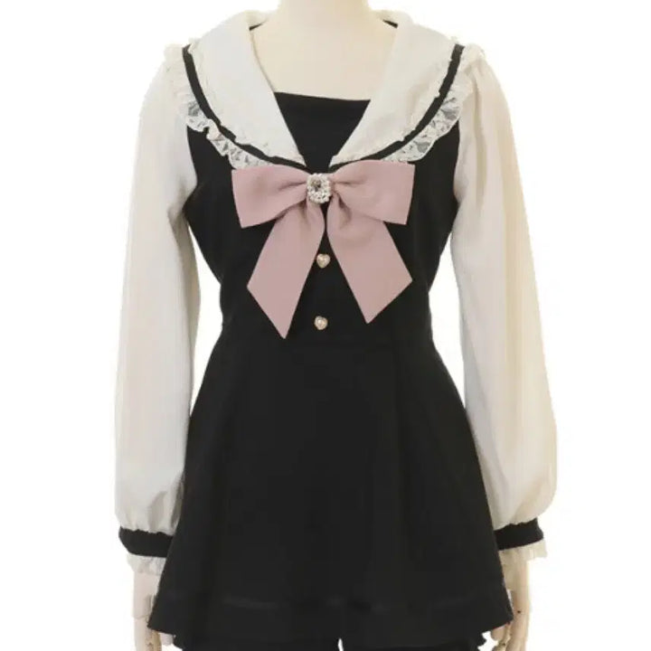 [SOLD OUT] [새것]리즈리사 LIZ LISA 세일러 셋업 블랙 긴팔 양산형 지뢰계