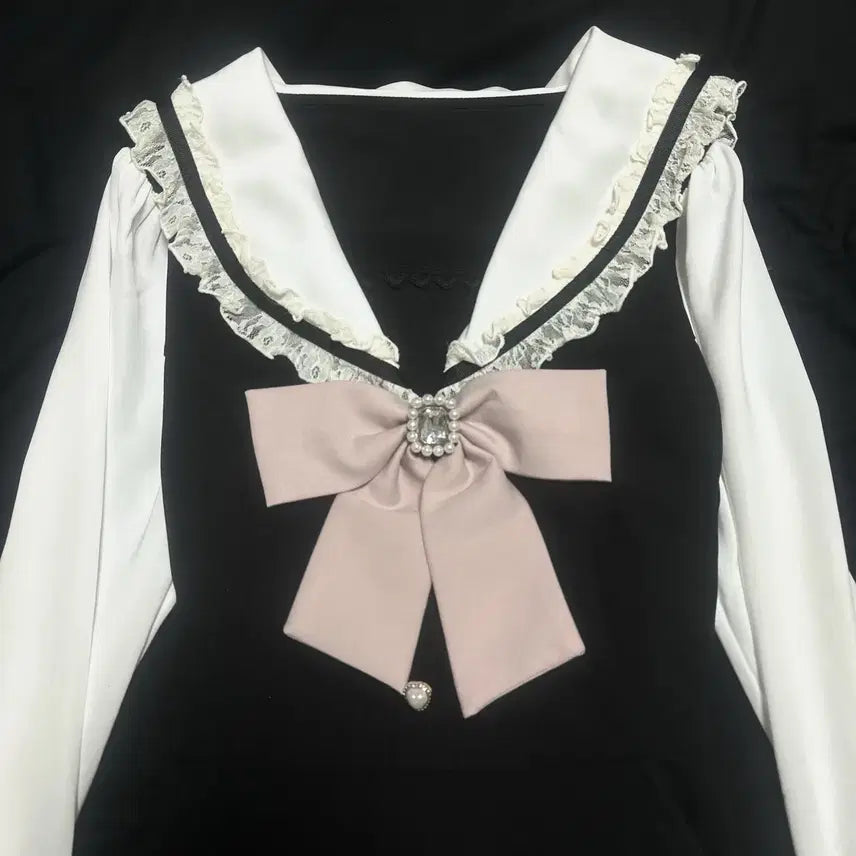 [SOLD OUT] [새것]리즈리사 LIZ LISA 세일러 셋업 블랙 긴팔 양산형 지뢰계