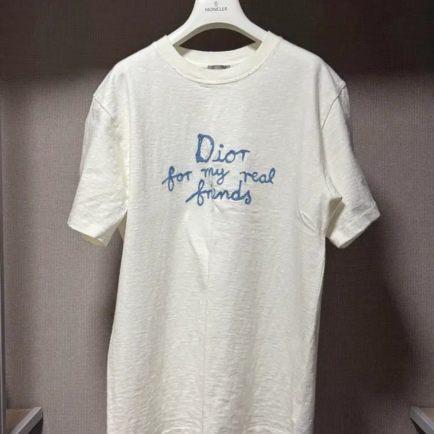 [BUNJANG] Dior High Tone Nell Logo T-shirt White L / 디올 하이톤 넬 로고 반팔 티셔츠 화이트 L