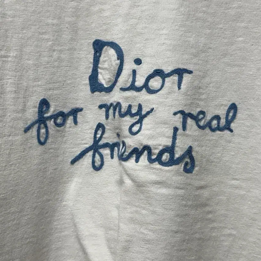 [BUNJANG] Dior High Tone Nell Logo T-shirt White L / 디올 하이톤 넬 로고 반팔 티셔츠 화이트 L