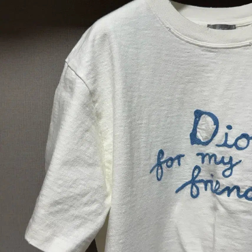 [BUNJANG] Dior High Tone Nell Logo T-shirt White L / 디올 하이톤 넬 로고 반팔 티셔츠 화이트 L