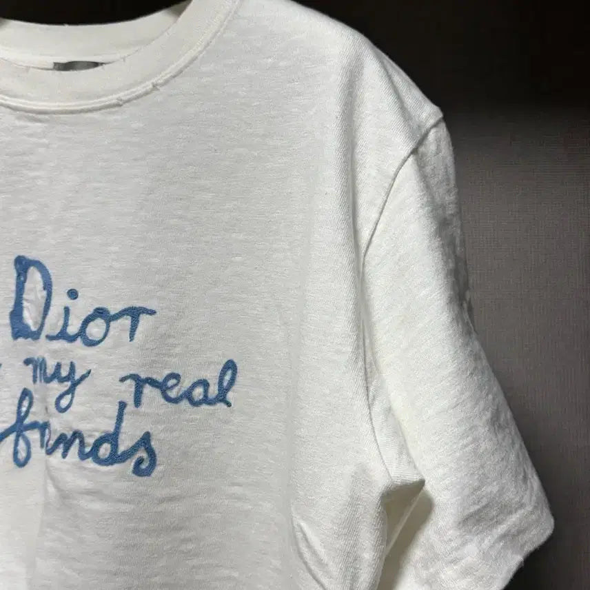 [BUNJANG] Dior High Tone Nell Logo T-shirt White L / 디올 하이톤 넬 로고 반팔 티셔츠 화이트 L