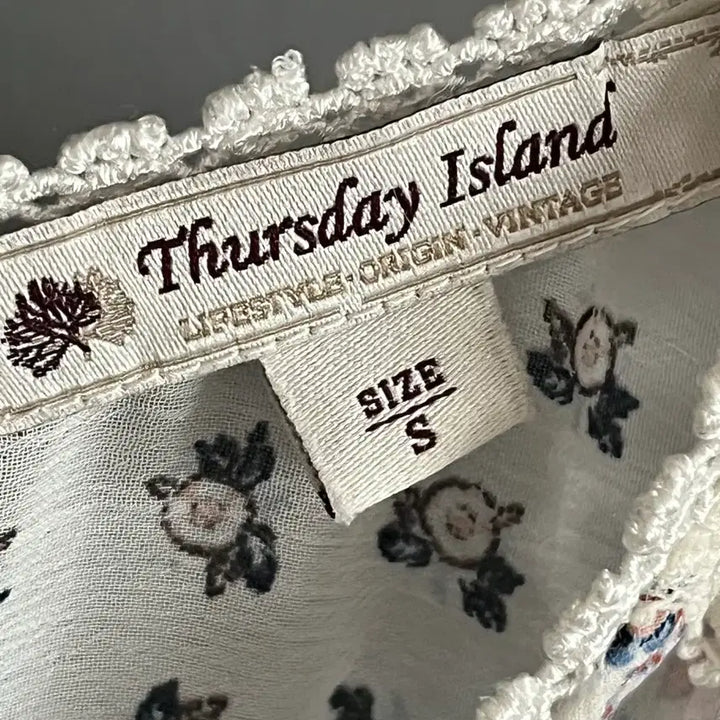 [SOLD OUT] 써스데이아일랜드 반다나 믹스패턴 쉬폰 맥시 원피스 s사이즈
