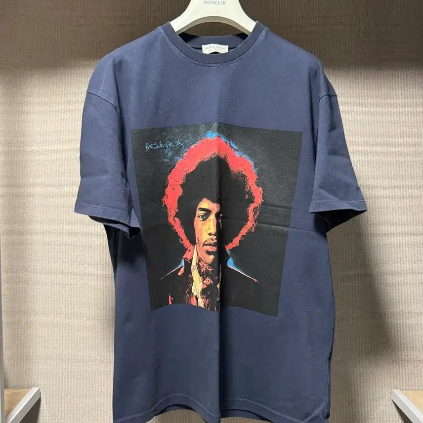 [BUNJANG] Enommerit Jimi Hendrix Navy T-Shirt / 이놈어닛 지미 헨드릭스 반팔 티셔츠 네이비 S
