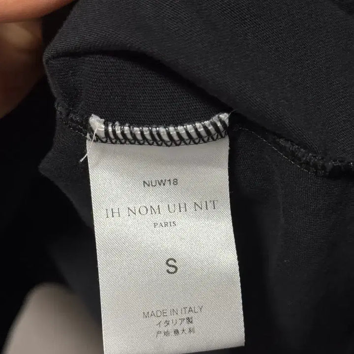 [BUNJANG] Enommeunit Print Short Sleeve T-shirt (Black) - Size S / 이놈어닛 프린트 반팔 티셔츠 블랙 S