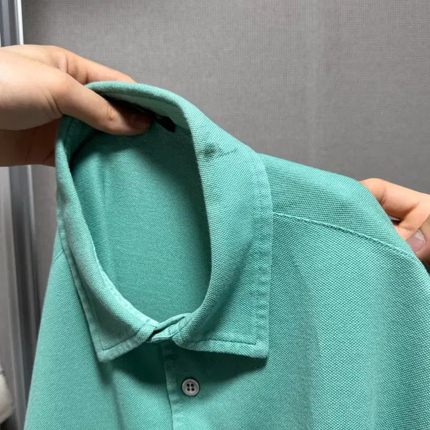 [BUNJANG] Loro Piana Cotton Polo Shirt Mint M / 로로피아나 코튼 반팔 카라티셔츠 민트 M