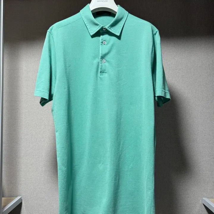 [BUNJANG] Loro Piana Cotton Polo Shirt Mint M / 로로피아나 코튼 반팔 카라티셔츠 민트 M