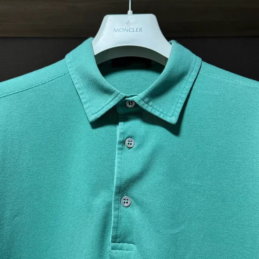 [BUNJANG] Loro Piana Cotton Polo Shirt Mint M / 로로피아나 코튼 반팔 카라티셔츠 민트 M