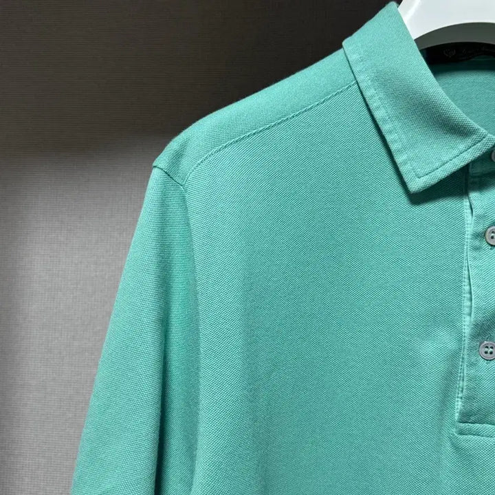 [BUNJANG] Loro Piana Cotton Polo Shirt Mint M / 로로피아나 코튼 반팔 카라티셔츠 민트 M