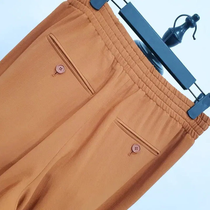 [BUNJANG] Hansome Leate by T Silk Jogger Pants / 한섬 래트바이티 실크배색 조거팬츠