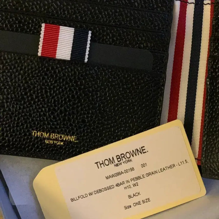 [BUNJANG] Thom Browne Pebble Grain Leather Wallet / 톰브라운 페블 그레인 레더 지갑 (미개봉 새상품)