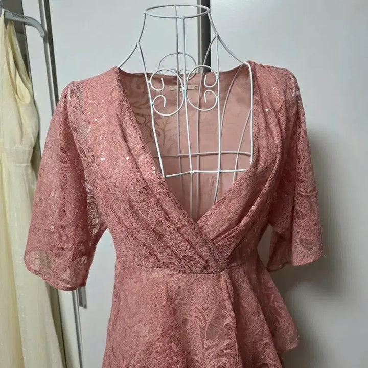 [SOLD OUT] Tularosa 툴라로사 핑크 베이비돌 하이웨스트 원피스