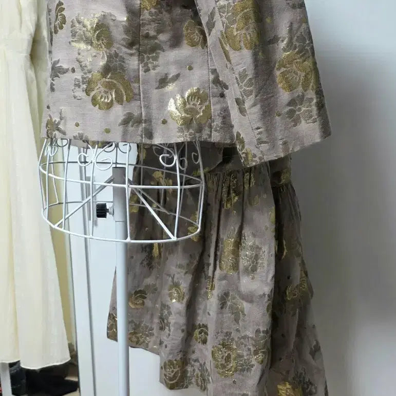 [SOLD OUT] Juicy 자수 자켓 &amp; 원피스 세트 3 pieces