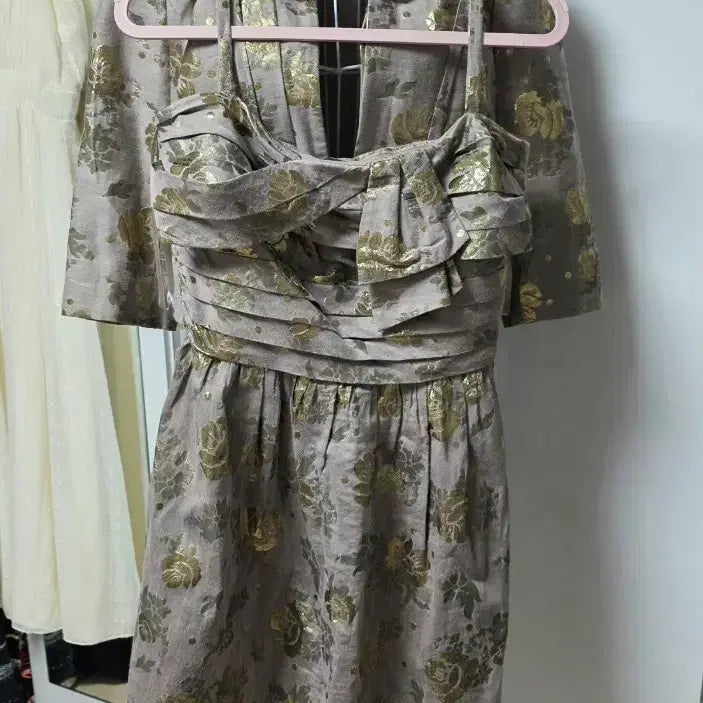 [SOLD OUT] Juicy 자수 자켓 &amp; 원피스 세트 3 pieces