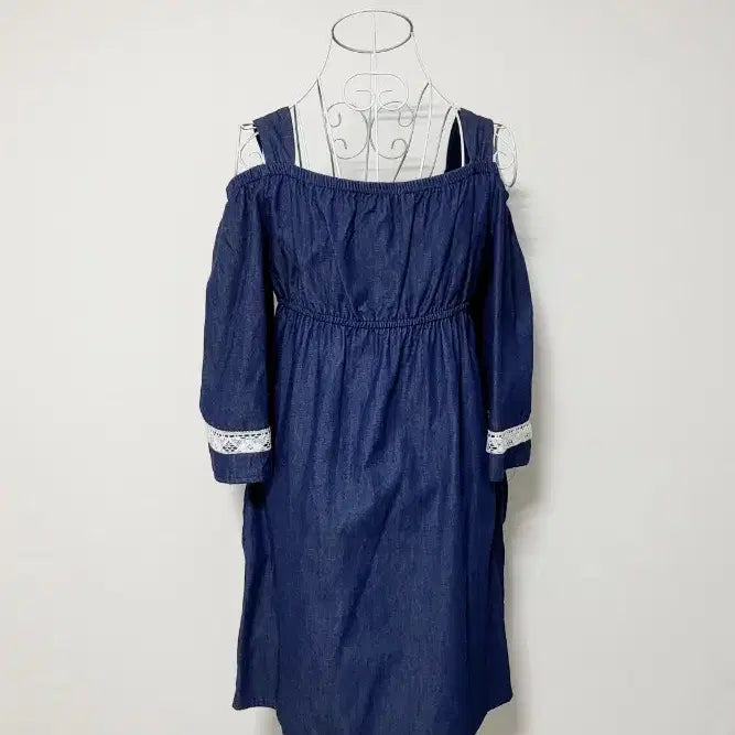 [SOLD OUT] 데님 오프숄더 베이비돌  원피스