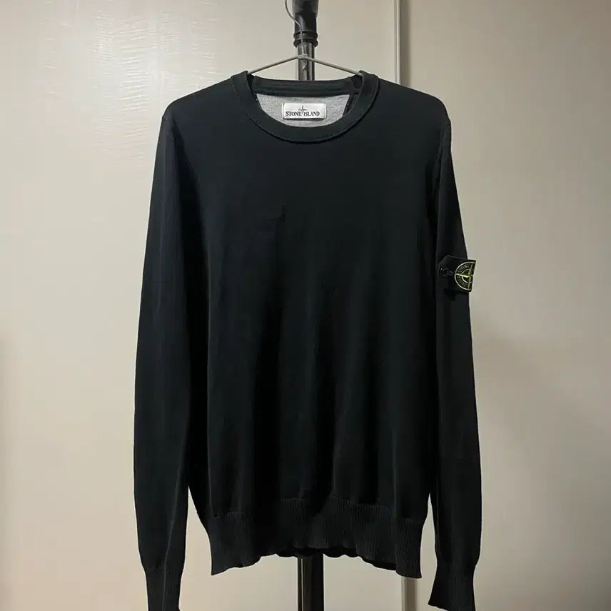 [BUNJANG] Stone Island Black Knit Sweater / 스톤아일랜드 블랙 니트