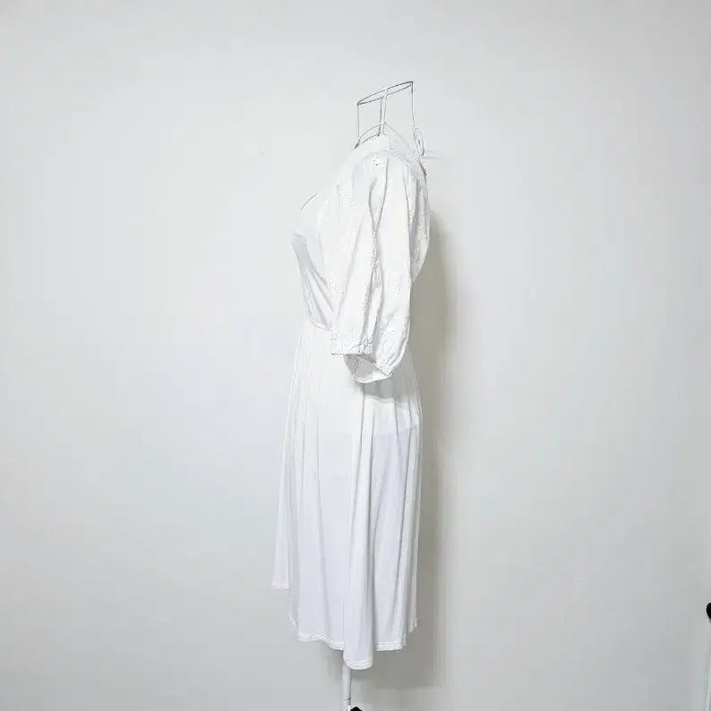 [SOLD OUT] 비스코스 90프로 화이트 원피스