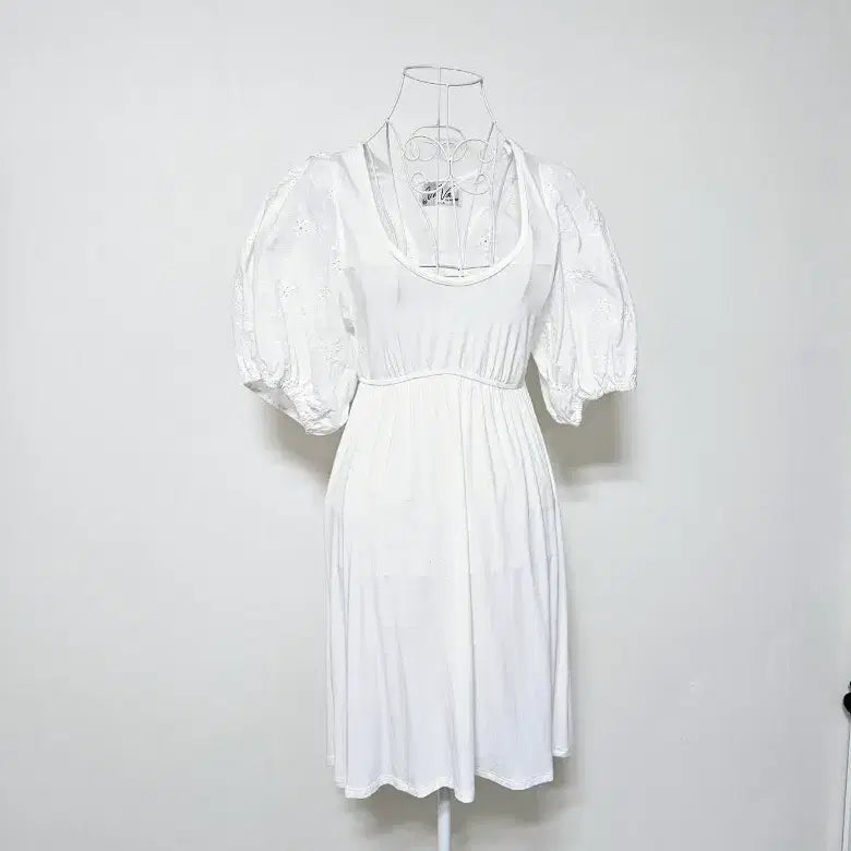 [SOLD OUT] 비스코스 90프로 화이트 원피스