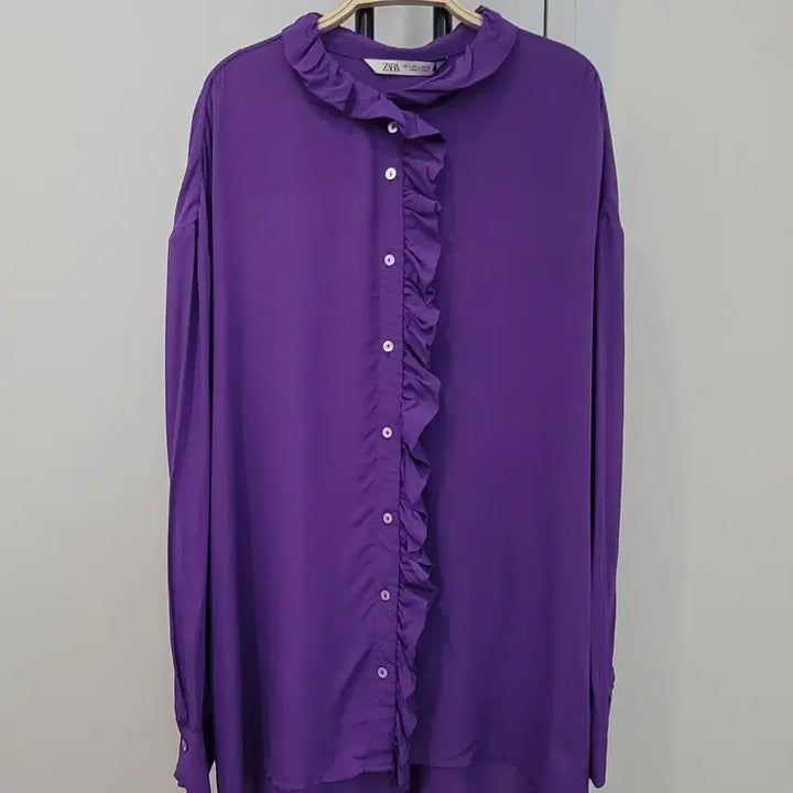[BUNJANG] ZARA Ruffle Flowy Blouse Oversized L / 자라ZARA 러플 플로위 블라우스 오버핏 L사이즈 77~88 새제품