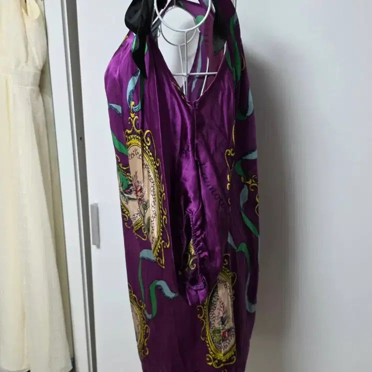 [SOLD OUT] 미국브랜드 오프숄더 실크 원피스
