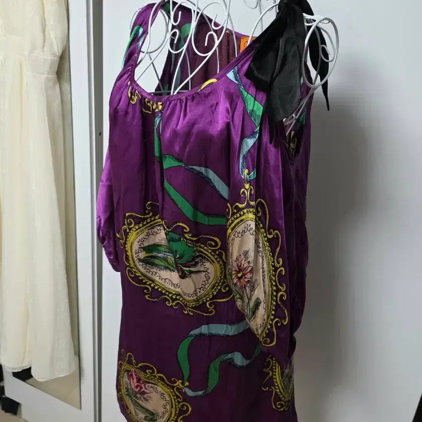 [SOLD OUT] 미국브랜드 오프숄더 실크 원피스