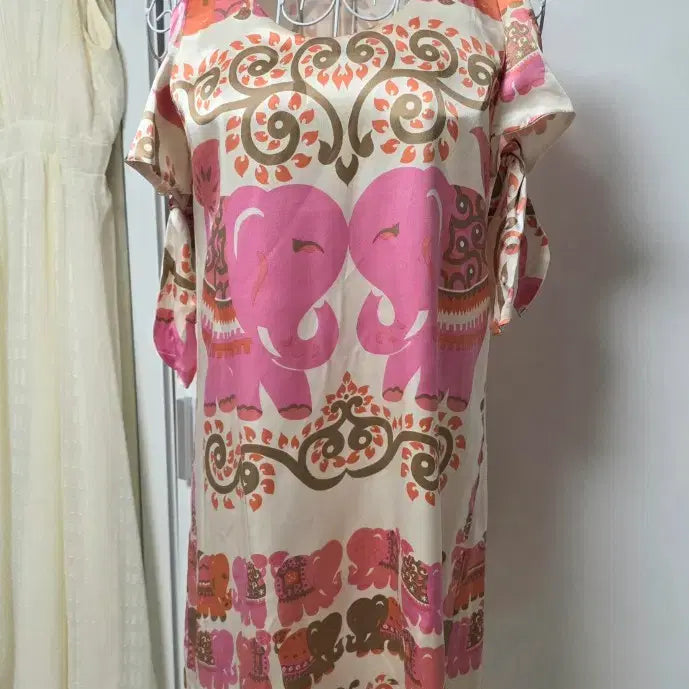 [SOLD OUT] 미국브랜드 오프숄더 실크 원피스